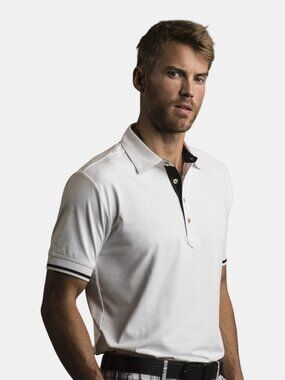 NWT VUGA CHESTER PERFORMANCE GOLF POLO SHIRT WHITE SIZE 2XL